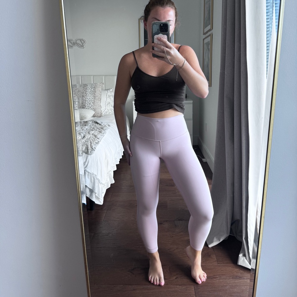 Lululemon double lined light pink align leggings
